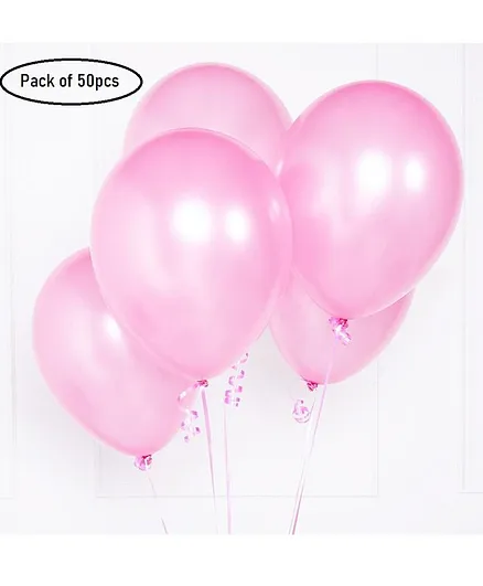Party Anthem Metallic Balloons Pink - Pack of 50 