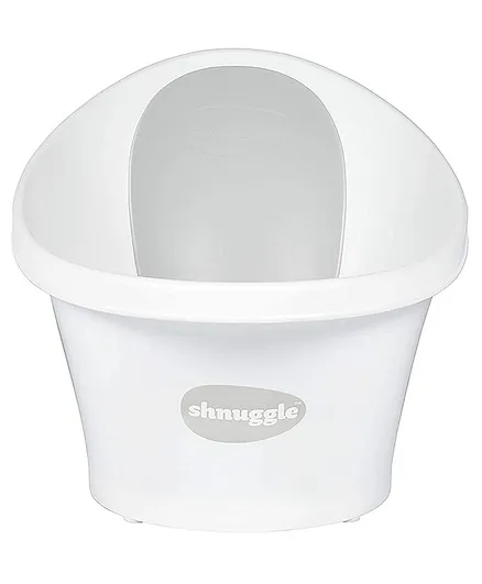 Shnuggle Baby Bath Tub White & Grey Usage 0 to 18 months