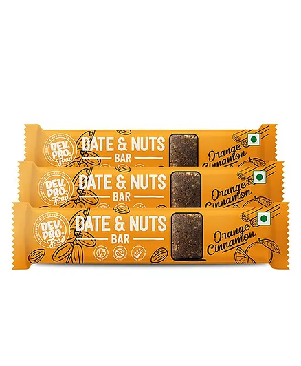 Dev. Pro. Date & Nuts Natural Bar Pack of 3 - 30 gm Each