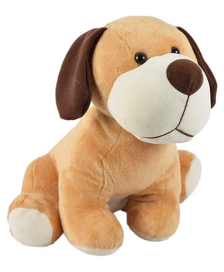 Frantic Dog Soft Toy Brown - Height 20 cm