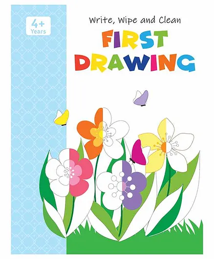 Pegasus First Drawing Write Wipe & Clean Book - English