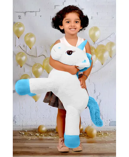 DearJoy Medium Size Funny Unicorn Stuffed Animal Plush Toy Cream Pink - Length 65 cm