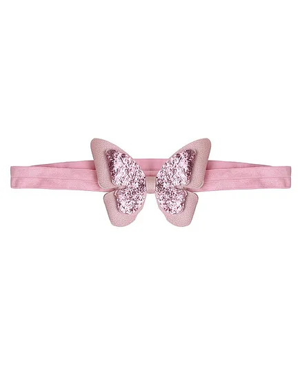 Aye Candy Butterfly Bow Headband - Pink
