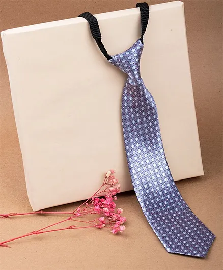 Aendelle Satin Printed Tie - Grey