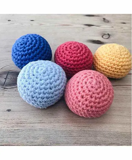 Rocking Potato Crochet Sensory Balls Pack of 5 - Multicolour 