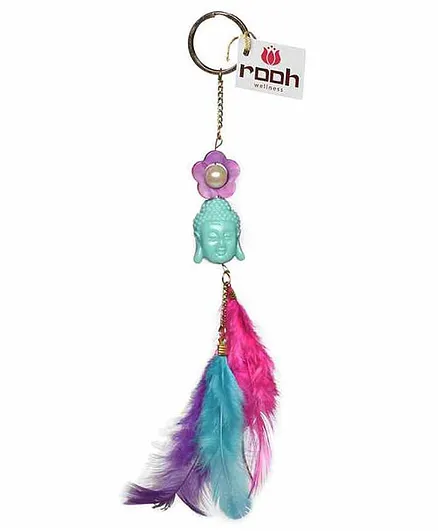 Rooh Dream Catchers Handmade Key Chain - Pink Green Blue