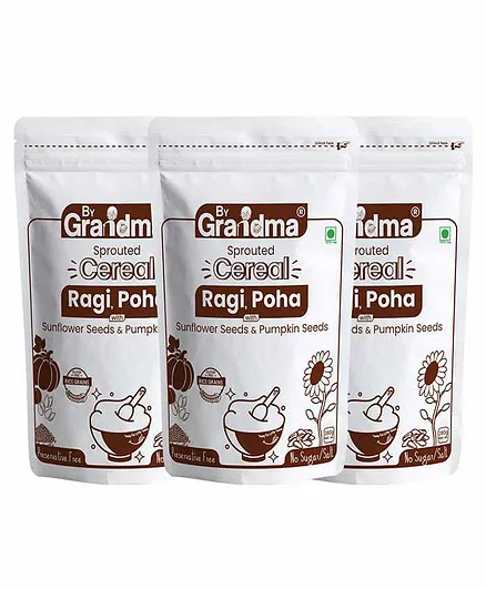 ByGrandma Ragi Poha Rice Baby Food Pack of 3 - 280 gm Each