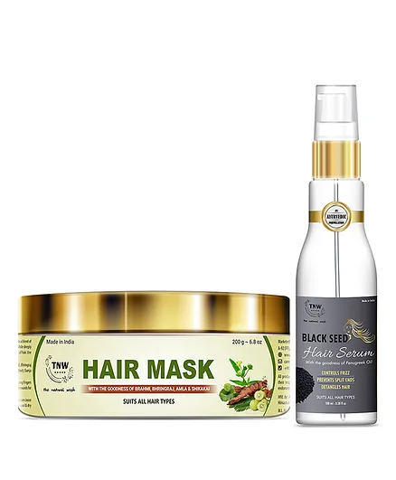 TNW-The Natural Wash Combo of Amla Hair Mask & Hair Serum - 200 gm & 100 ml