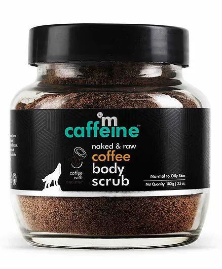 mCaffeine Exfoliating Coffee Body Scrub for Tan Removal & Soft Smooth Skin 100% Natural & Vegan - 100 gm