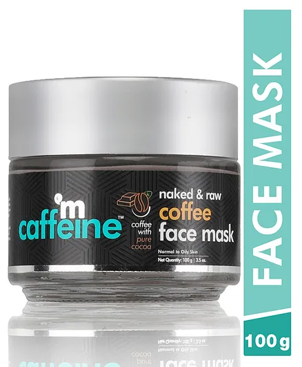 mCaffeine Tan Removal Coffee Clay Face Mask Pore Cleansing Face Pack for Normal to Oily Skin - 100 gm