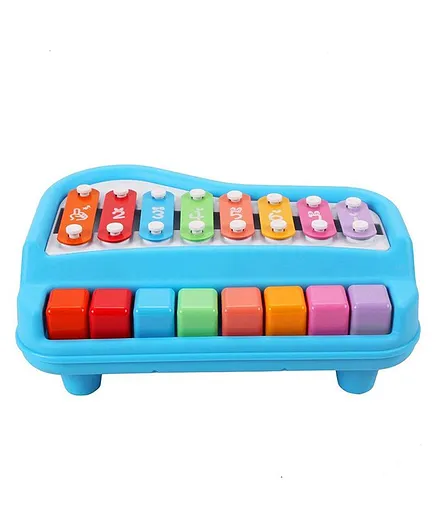 VGRASSP 2 in 1 Piano Xylophone Musical Instrument with 8 Key Scales - Multicolor