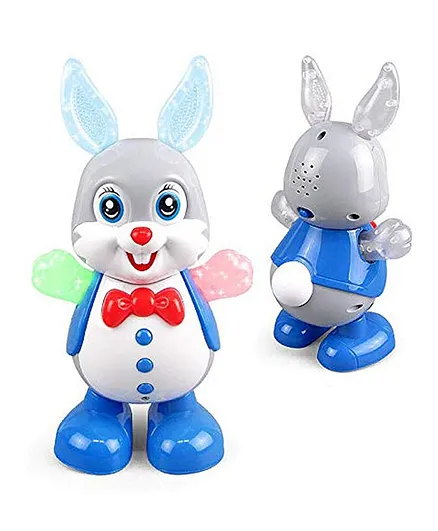 VGRASSP Dancing Rabbit Toy with Music and Lights - Blue