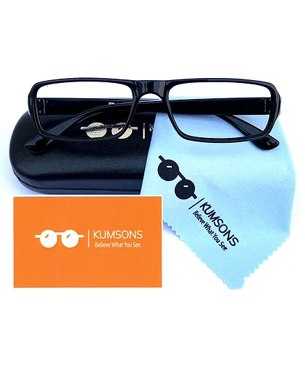 Kumsons Unbreakable Blue Light Blocking Anti Glare Glasses - Black