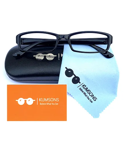 Kumsons Unbreakable Blue Light Blocking Anti Glare Glasses - Black
