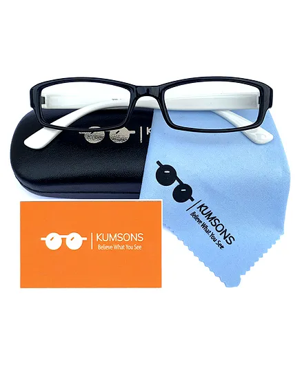 Kumsons Unbreakable Blue Light Blocking Anti Glare Glasses - White