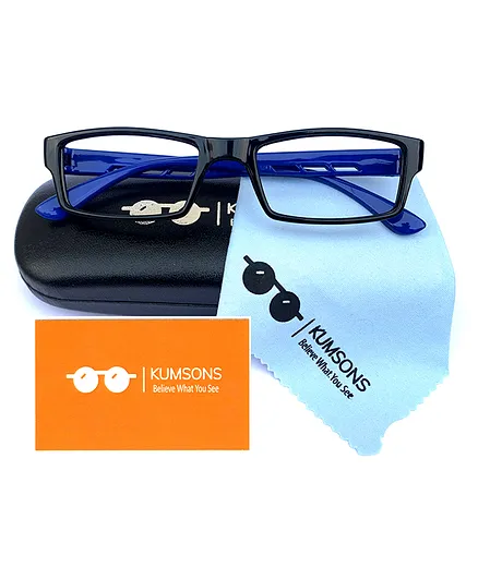Kumsons Unbreakable Blue Light Blocking Anti Glare Glasses - Navy Blue