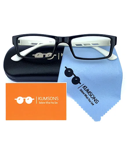 Kumsons Unbreakable Blue Light Blocking Anti Glare Glasses - Off White