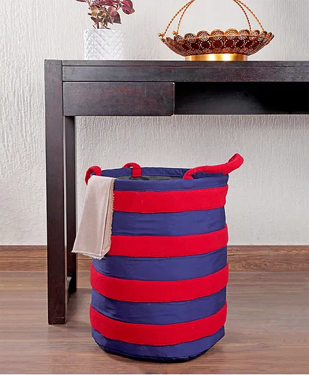 My Gift Booth Laundry Bag Stripes - Red Blue