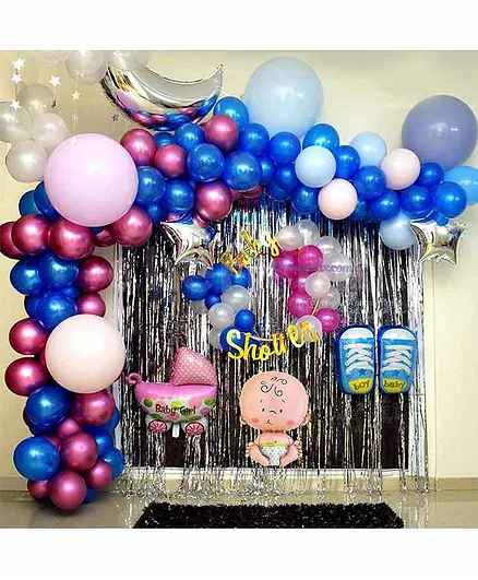 Cherish Baby Shower Foil Balloons Multicolor - Pack of 99 