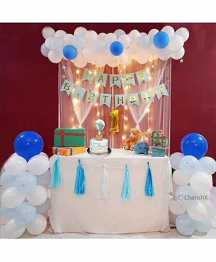 CherishX Happy Birthday Decoration Kit Multicolor - Pack of 54