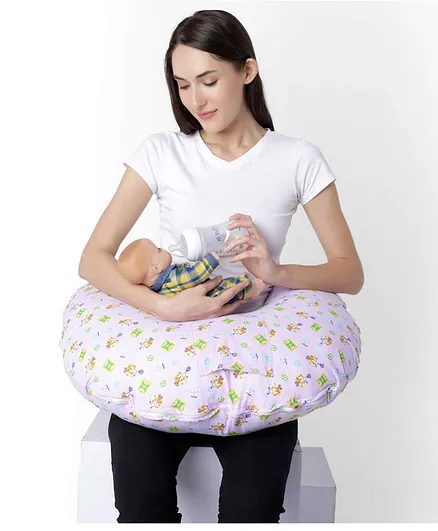 Momsyard 5 in 1 Magic Breast Feeding Pillow with Detachable Cover - Purple