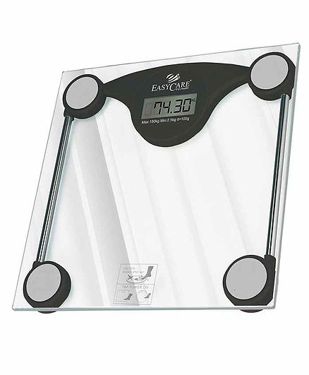 Easycare Digital Glass Weighing Scale with Step-on Technology - White