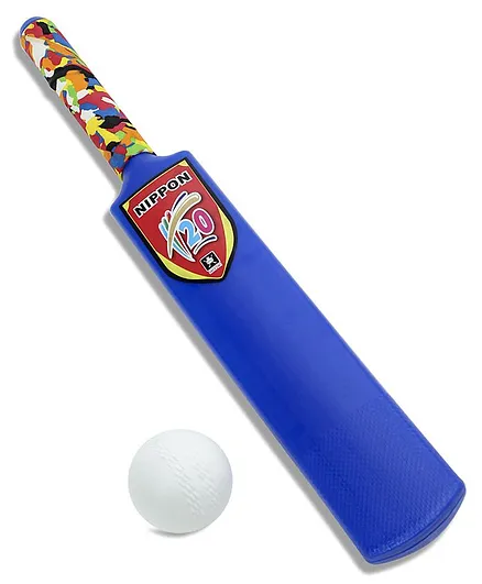 Nippon Cricket Bat and Ball Set - Blue 