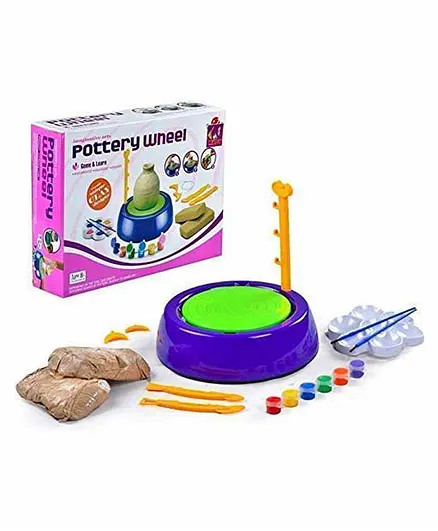 Sanjary Pottery Wheel Toy With Accessories - Multicolour