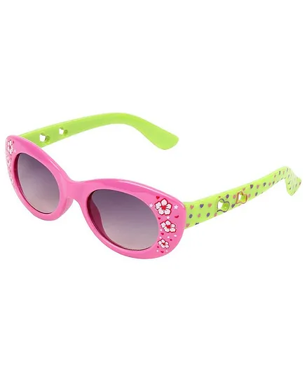 Kidofash Flower Print Detailing UV Protected Sunglasses - Pink