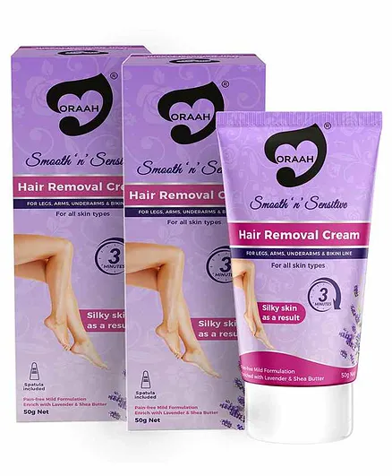 Oraah Smooth & Sensitive Hair Removal Cream Pack of 2 - 50 gm Each Online in India, Buy at Best Price from - 9385286 Oraah Smooth & Sensitive Hair Removal Cream Pack of 2 - 50 gm Each Online in India, Buy at Best Price from - 9385286