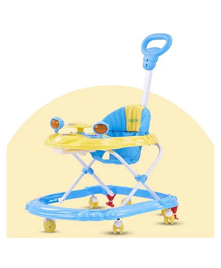 Baybee Neemo Round Baby Walker with Height Adjustable - Blue