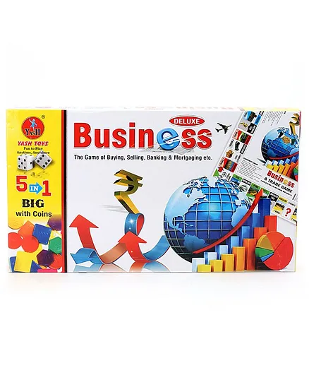Yash Toys Junior 5 in 1 Business Game - Multicolor