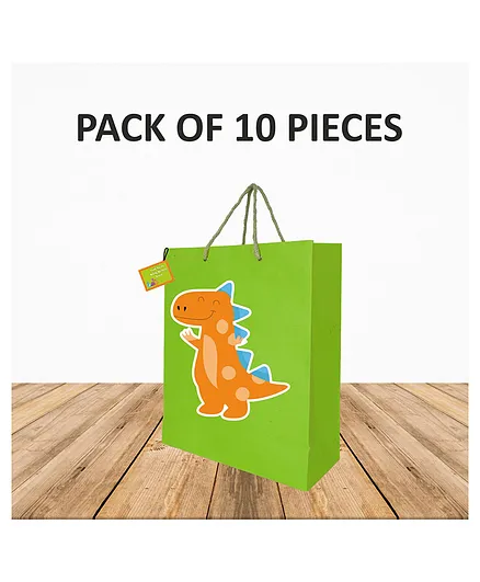 Untumble Dinosaur Party Bags Green - Pack of 10