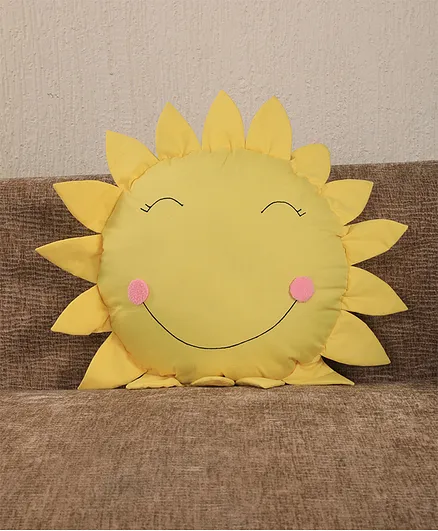My Gift Booth Sun Shaped Cushion - Yellow