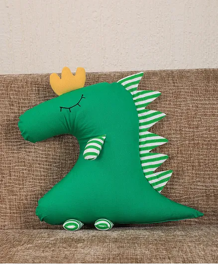 My Gift Booth Dino Shaped Cushion - Green