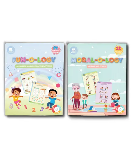 Miniwhale Moral-o-logy and Fun-o-logy Activity Sheets Pack of 2 - Multicolour