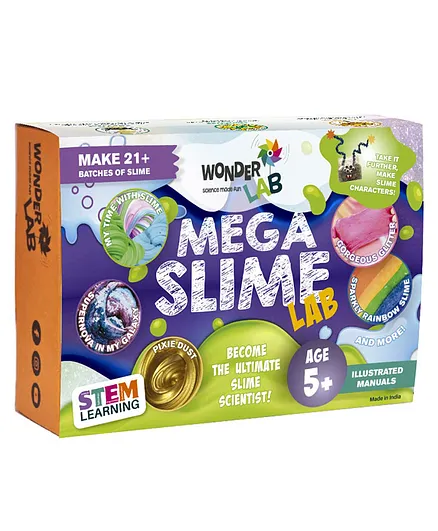 Wonderlab Fun Filled Slime Making Kit - Multicolor