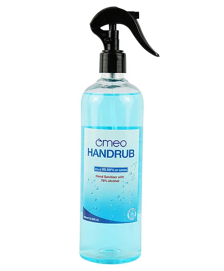 Omeo Alcohol Based Instant Hand Rub Sanitizer With Spray  500ml