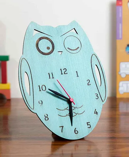 IVEI Owl Shaped Clock - Blue