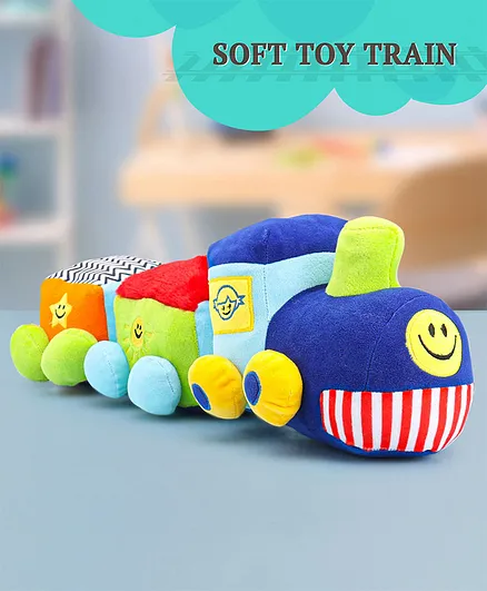 Babyhug Activity Soft Toy Train Multicolour - Length 46 cm