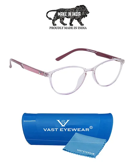 Vast Cateye Style Blue Ray & UV Protection Glasses - Pink 