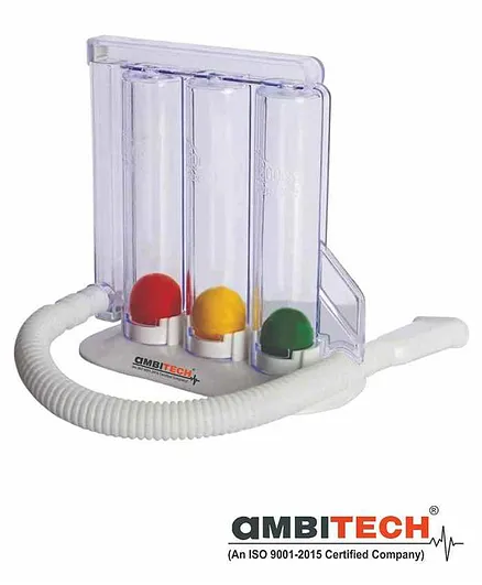 Ambitech Respiratory 3 Ball Lung Exerciser - White