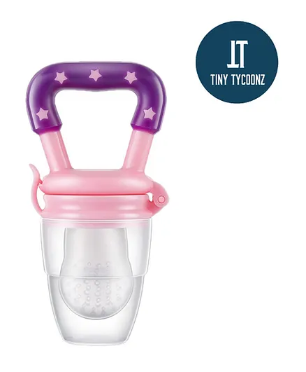  Tiny Tycoonz Silicone Fruit And Food Nibbler - Pink