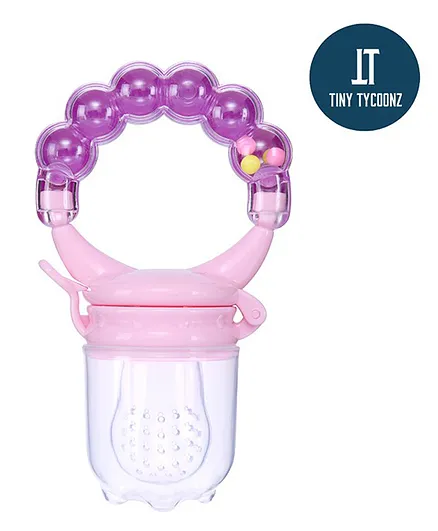  Tiny Tycoonz Silicone Fruit And Food Nibbler - Purple