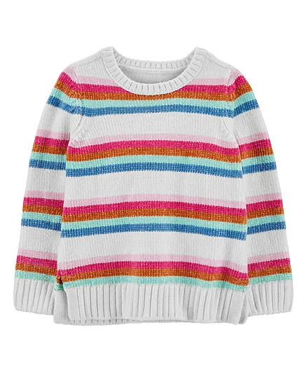 Carter's Striped Chenille Sweater - Multicolor