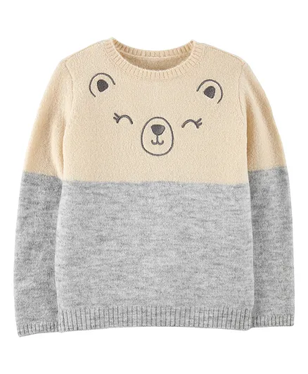 Carter's Bear Sweater - Cream