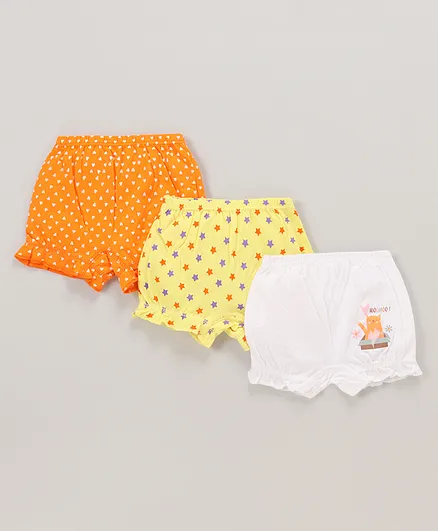 Chicita Printed Cotton Bloomers Pack of 3 (Colour & Print May Vary)