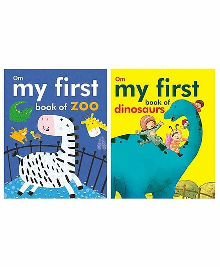 My First Board Book of Zoo & Dinosaurs Pack of 2 - English 