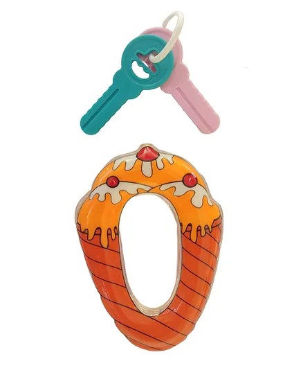 Enorme  Ice Cream Shaped Teether With Keys - Multicolor