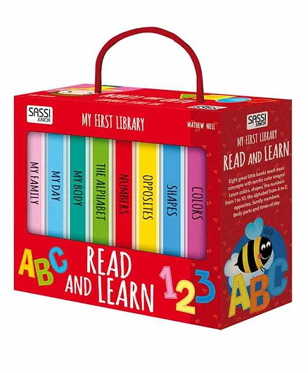 My First Library: Read and Learn Books Set of 8 - English